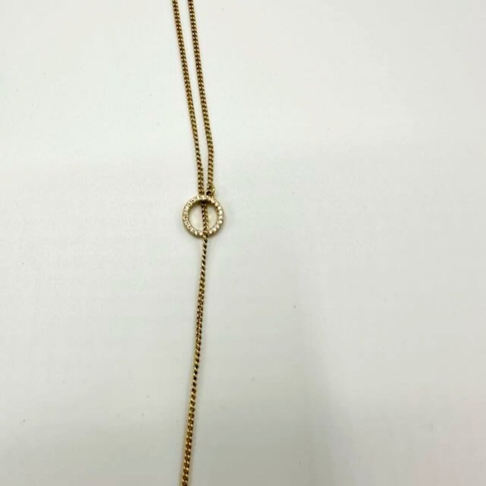 Gorjana gold plated cubic zirconia lariat